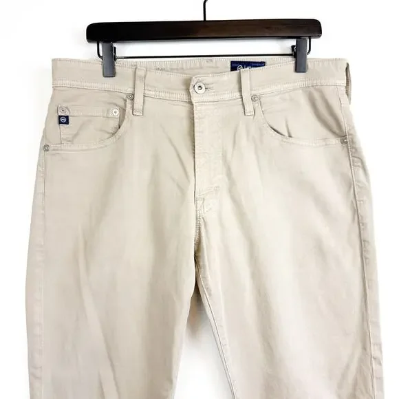 AG Adriano Goldschmied Tellis Modern Slim Chino Pants Khaki Beige - 34x32 - Picture 2 of 12